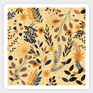 Forest Floral Print Sticker